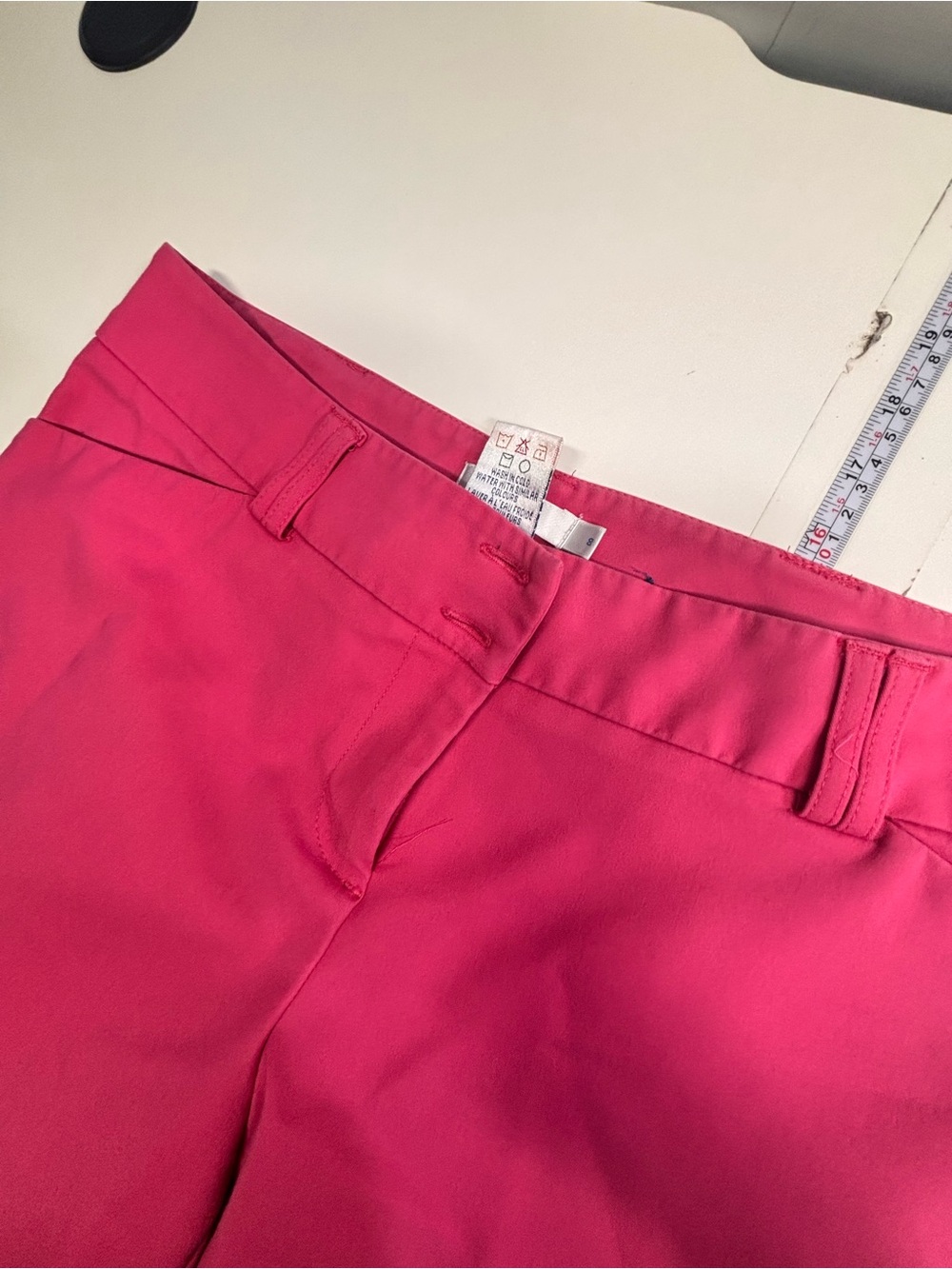 Ricki’s Size 8 Pant Lot (2 Pair) Slant Pocket Slim Pink & Plaid - Picture 3 of 10